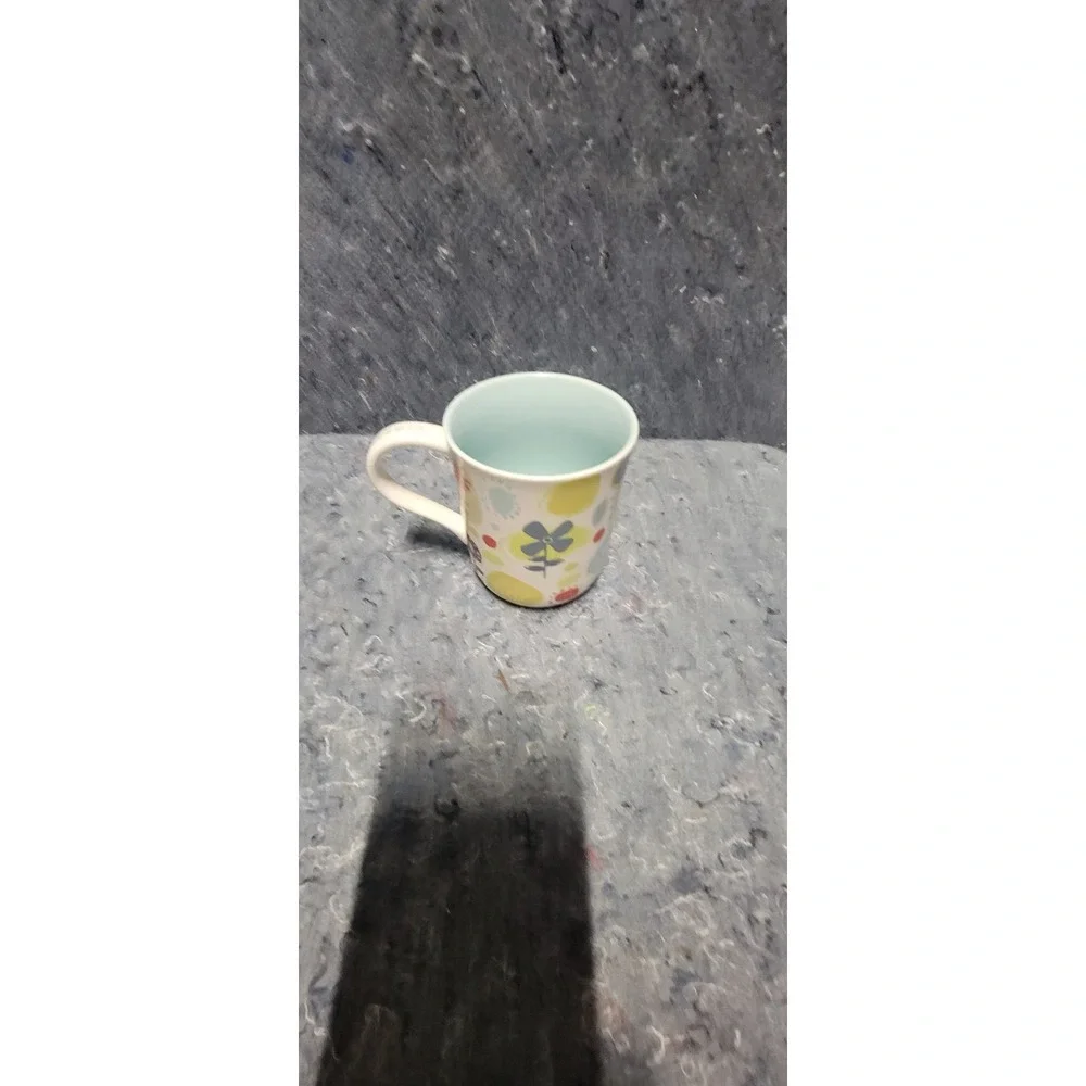 Starbucks Vintage 2009 Hand Painted Spring‎ Floral Coffee/Tea Mug 12oz